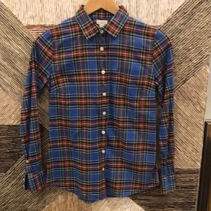 J. Crew Factory Plaid Button Up